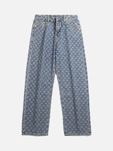 Jean baggy en denim jacquard-1532
